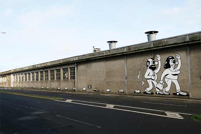 Murals for the Teenage Kicks Festival in ST Malo, France.