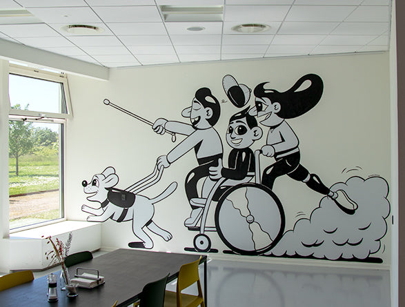 Mural at Handicaporganisationernes hus