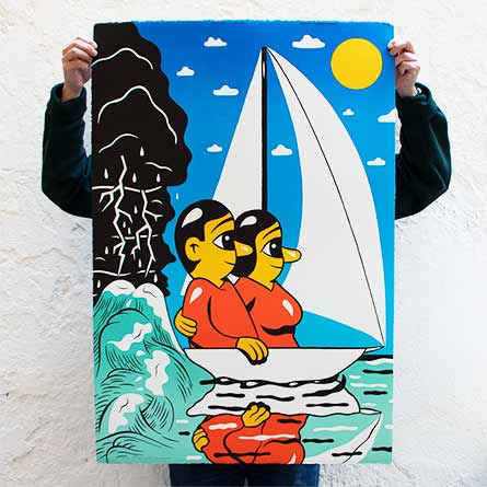 'After the Storm' Lithographic printing at Edition Copenhagen. Available in my web shop.