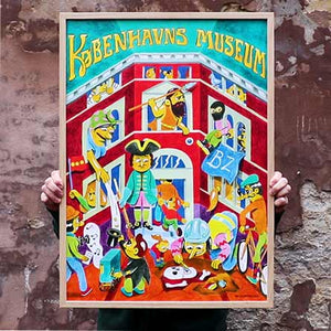 Poster for the Museum of Copenhagen. size 50x70cm. Available at the museum.