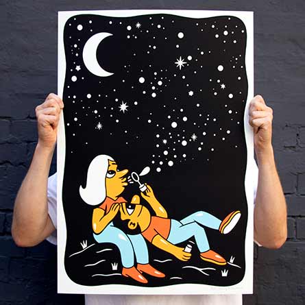 'Night Sky' Silkscreen print.