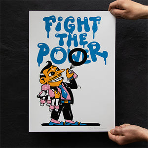 'The Fight' Silkscreen print, A3 size
