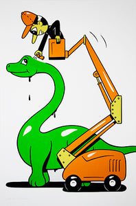 'Dinosaur' Silkscreen print 40x60xm, Edition of 30, Available in the webshop