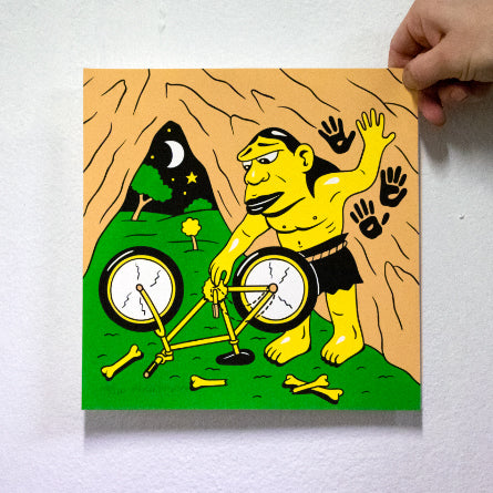 'The Cave Painter' Silkscreen print, 25x25cm, Edition of 100, Available in the webshop