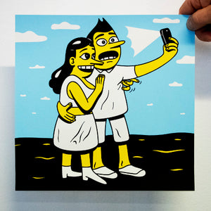 SMILE ! Silkscreen print 25 x 25 cm