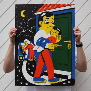Lithographic printing at Edition Copenhagen. Prints available in my web shop.
