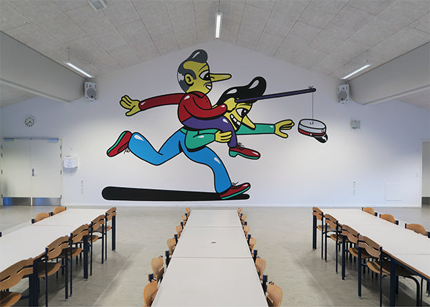 Murals at Høng Gymnasium (A high school)