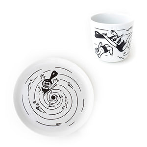 3 sets of cups and plates. Designed by Gry Fager and I. Available in the web shop