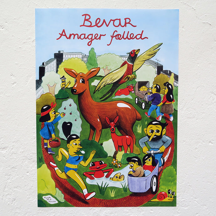 Amager Fælled Poster and sticker.