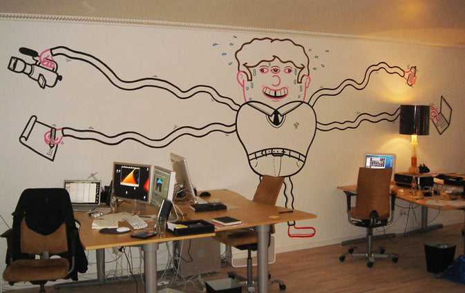Office murals.
