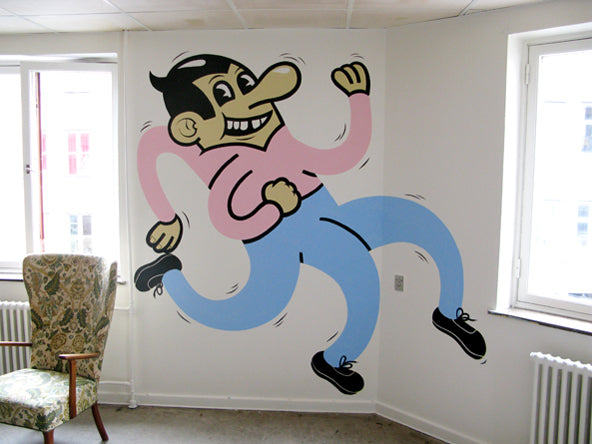 Mural at Mændenes Hjem (a homeless shelter)