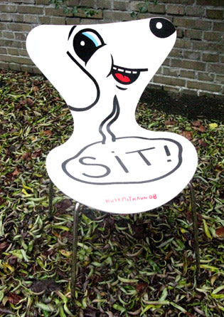 Chair for charity auction.