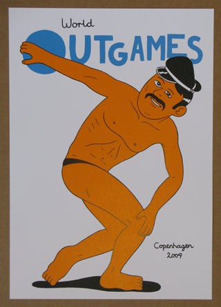 Poster for the gay Olympics.