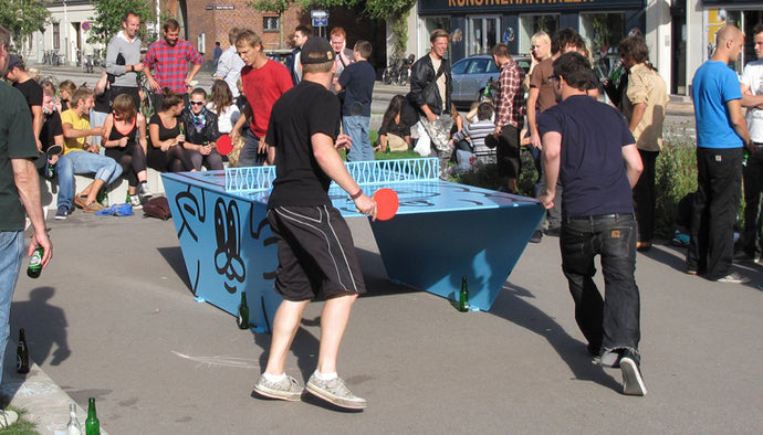 Ping Pong tables in Copenhagen.