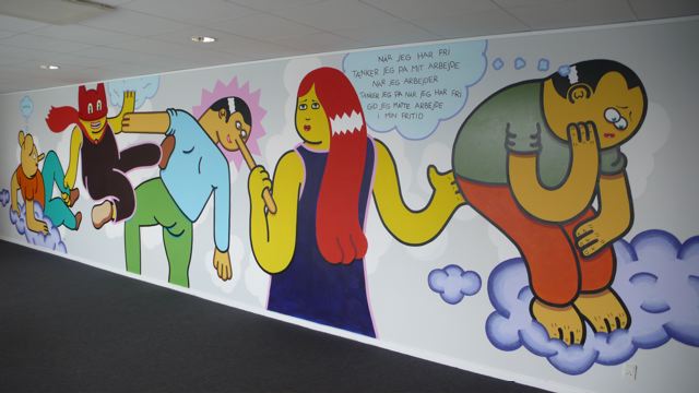 Novozymes mural.