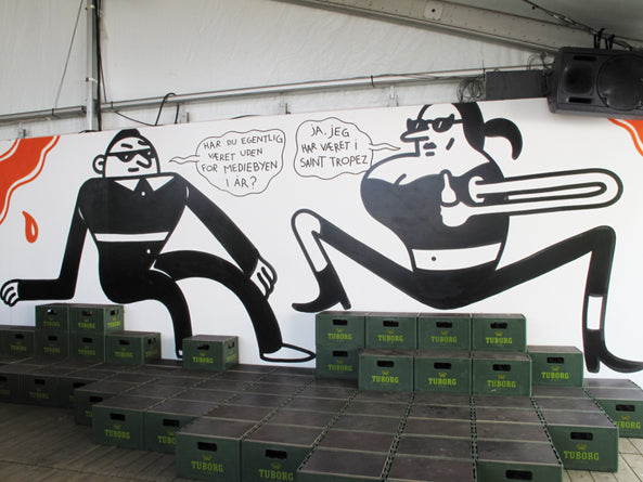 The Tuborg tent at the Roskilde Festival.