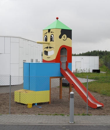 Design house for children. Playground.