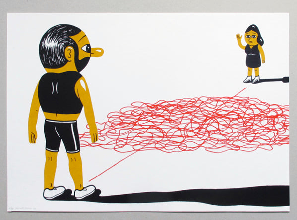 Two silk screen prints.