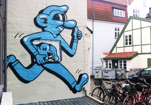 Murals at Charlotte Fogh Gallery.