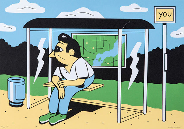 A silkscreen print for drawaline.de