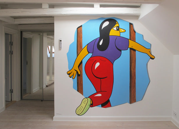 Mural in a private home.