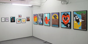 New drawings, solo in the basement space, V1 Gallery.