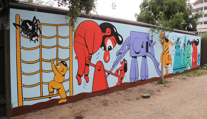 Playground mural.