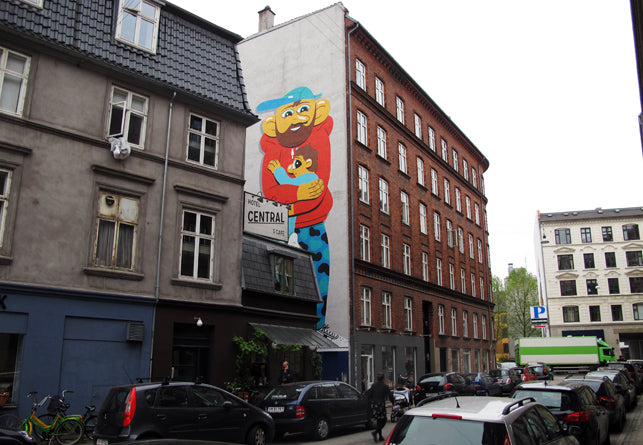 Mural, Tullinsgade, Copenhagen.