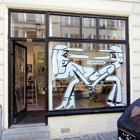 Window mural at Limited Works, Copenhagen.