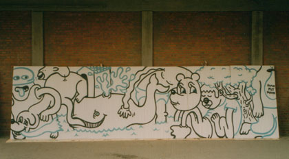 Distortion Festival, murals.