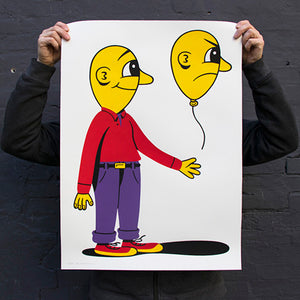 LET IT GO. Silkscreen print 50 x 70 cm
